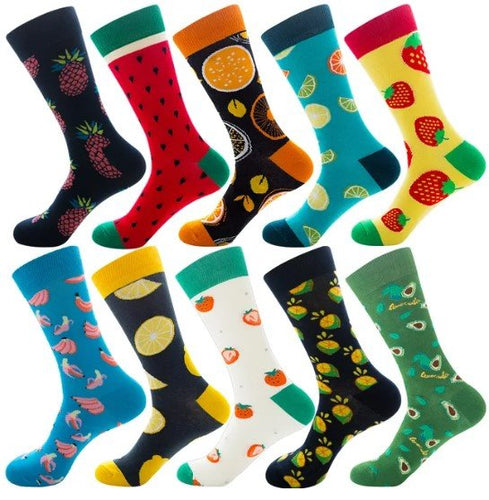 Fruit and Avo Men's Sock Set (10 Pairs) - Crazy Sock Thursdays