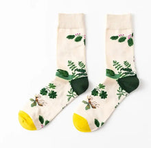 Load image into Gallery viewer, Green Thumb Garden Themed Crazy Socks - Crazy Sock Thursdays
